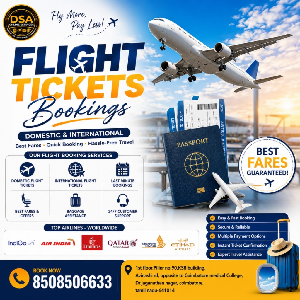 Domestic & International Flight Bookings